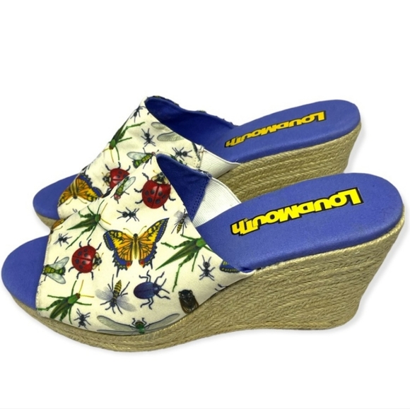 Loudmouth Shoes - 🪲Loudmouth Marlene Bug Out Espadrille Wedge